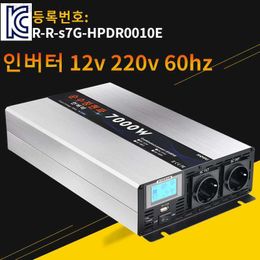 Auto Jump Starter Power Inverter Houli 7000W CAR 12V V Type Inverter Pure Sine Wave Koreaans 60Hz HKD230710
