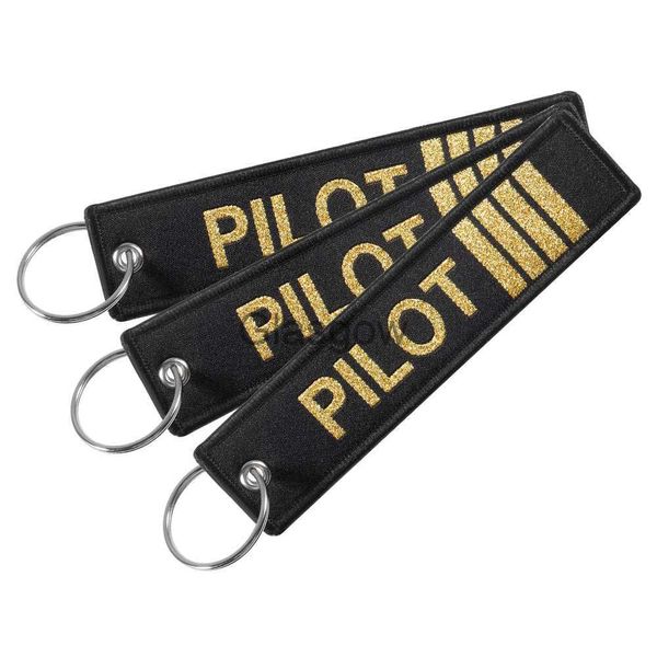 Clé de voiture 3 PCS Mode Bijou Pilote Porte-clés Porte Tissé Vol Équipage Pilote Cadeau Aviation Porte-clés Llavero Avion Porte-clés x0718