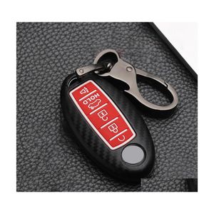 Car Key 5 Button Sile Case para Nissan Rouge Maxima Altima Sentra Murano Qashqai Er Keyless Remote Fob Shell Skin Holder Drop Deliver Dhxlp