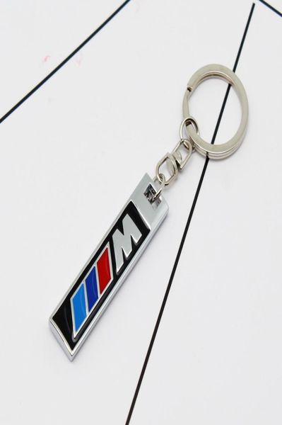 Accessoires de clé de voiture pour trois couleurs M AMG, porte-clés en métal, chaîne en alliage de Zinc 7432396