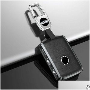 Autosleutel Legering Lederen Autosleutel Case Er Shell Fob Voor Voo Xc40 Xc60 S90 Xc90 V90 T5 T6 T8 accessoires Drop Levering Automobiles Motorcyc