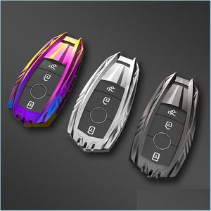 Auto Key Car Case ER -tas voor een C E S Klasse W221 W177 W205 W213 Accessoires Keychain Carstyling Holder Shell Drop Delivery 2022 Mobiele DHAUI