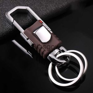 Autosleutel Autosleutelhanger Eenvoudige sleutelhangers voor mannen Taille hangende gesp Roestvrijstalen sleutelhanger Draaibare sleutelhanger Sleutelhanger Auto-accessoires x0718