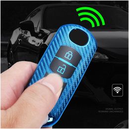 Autosleutel Koolstofvezel Voertuig Afstandsbediening Er Zachte Tpu Sleutels Case Voor Mazda 2 3 6 Atenza Axela Demio Cx-5 cx5 Cx-3 Cx7 Cx-9 Shell Drop Deliv Dh1Bd