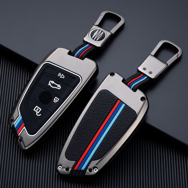 Funda para llave de coche, funda para llave Fob, accesorios para coche, llavero adecuado para BMW 2 3 5 7 Series 6GT X1 X3 X5 X6 F45 F46 G20 G30 G32 G11 G12 F48 G01 F15 F85 F16 F86