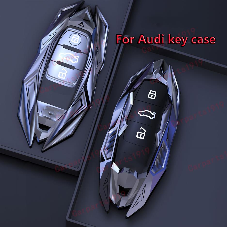 Autosleutel Case Cover Shell Fob Voor Audi A1 A3 Q2L Q3 S3 S5 S6 R8 Tt Tts 2020 Q7 q5 A6 A4 A4L Q5L A5 A6L A7 A8 Q8 S4 S8 Accessoires226C
