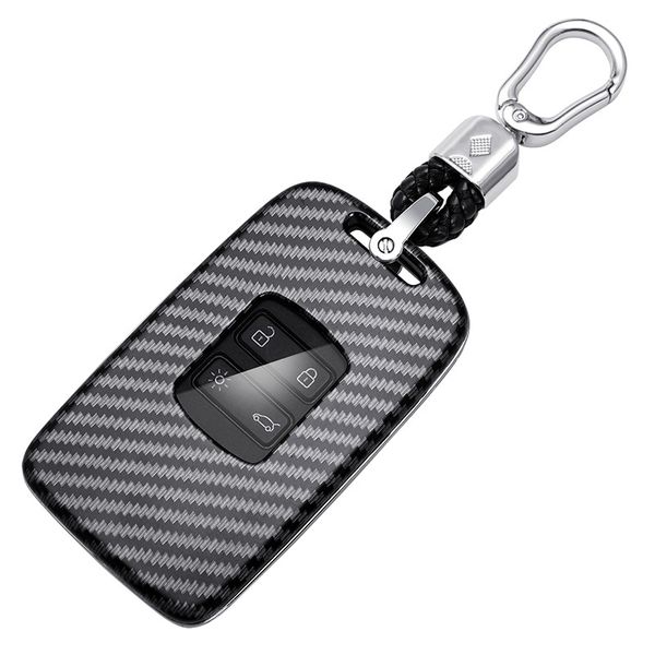 Funda para llave de coche para Renault Koleos Kadjar Scenic Megane Sandero mando a distancia sin llave Espace Fob funda protectora de fibra de carbono Auto272s