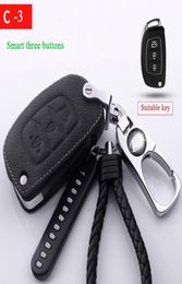 Auto Key Case Protective Cover voor Hyundai Elantra Avante Sonata IX25 IX35 Accent Tucson Verna Keychain Metal Key Ring1069750