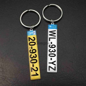 Auto sleutel aangepaste nummer plaat sleutelhanger auto nummer plaat sleutelhanger auto nummer sleutelhanger gepersonaliseerd cadeau voor hem Antilost cadeau voor bestuurder x0718