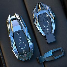 Protecteur de couverture de boîtier porte-clés de voiture adapté pour Mercedes Benz classe E C W204 W212 W176 GLC CLA GLA accessoires de voiture 329J