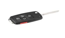 Capilla de llave de automóvil para VW Flip Folding Key FOB para Volkswagan Sharan Multivan Caravelle T5 Remote163633385472727