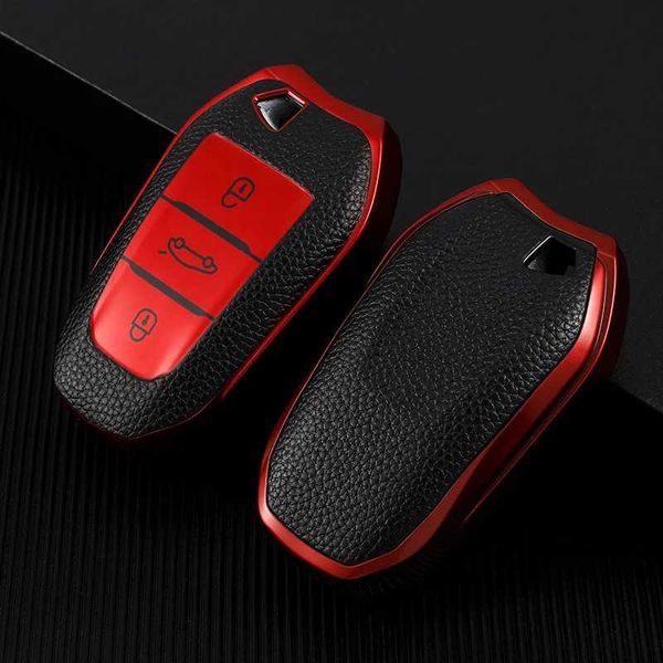 Clés de voiture TPU Couverture de clés de la voiture Couverture FOB pour Peugeot 208 308 508 3008 5008 Pour Citroen C4 Picasso DS3 DS4 DS5 DS6 Remote Key Protection complète T240509