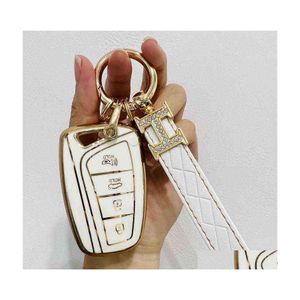 Car Key Tpu Case Shell For Hyundai Santa Fe Sport Ix45 Equus Centennial Genesis G80 Grandeur Azera 2013 Er Fob Keychain 0919 Drop De Dhgbm