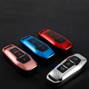 Cary Key TPU Style Carde Remote clés de couverture de couverture de couverture Shell FOB pour Ford Mk3 MK4 MK5 Fiesta Ecosport Kuga Explorer Edge Mustang 3 St Mondeo T240509