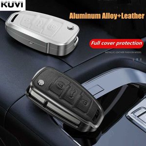 Autosleutel Trekkingstokken Legering Lederen Auto Afstandsbediening Sleutel Case Cover Beschermende Shell Voor Audi C6 R8 A1 A3 Q3 A4 A5 Q5 A6 S6 A7 B6 B7 B8 8P 8V 8L TT RS SlineL2031228