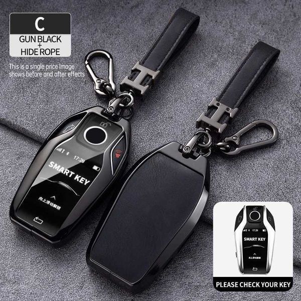 Cary Key Zinc ALLOY CAR RELOVE RELOVE CLÉ Shell couvercle pour BMW 5 7 Série G12 G11 G30 G32 G31 I8 I12 I15 G01 X3 G02 X4 G05 X5 G07 X7 Sac de voiture T240509