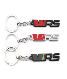 Porte-clés de voiture en métal, porte-emblème pour Skoda VRS, porte-clés Kamiq Kodiaq Karoq RS Superb Fabia Rapid Favorit9319118