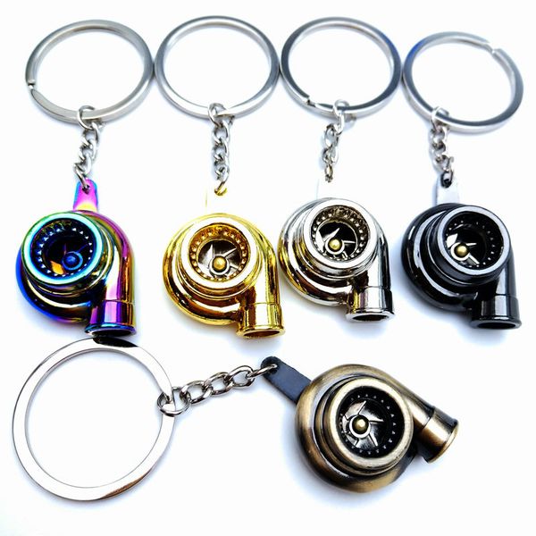 Porte-clés de voiture pendentif en métal Turbo porte-clés pièce d'auto modèle Turbine turbocompresseur porte-clés