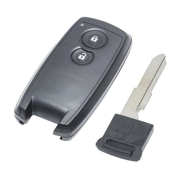Carcasa para llave remota de entrada sin llave de coche, 2 botones para Suzuki SX4 Grand Vitara Swift, funda Fob sin cortar Blade234F7364832