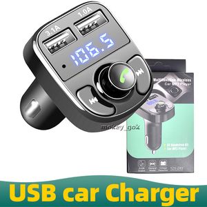 Kit voiture lecteur MP3 transmetteur FM appel mains libres 5V 3.1A double Port USB chargeur X8 sans fil voiture Audio transmetteur FM