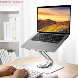 Car Laptop Stand instelbaar met 360 Roterend Base Desk Bed aluminium notebookstandaard voor MacBook 10-17 "Vouwing Non-Slip Bracket