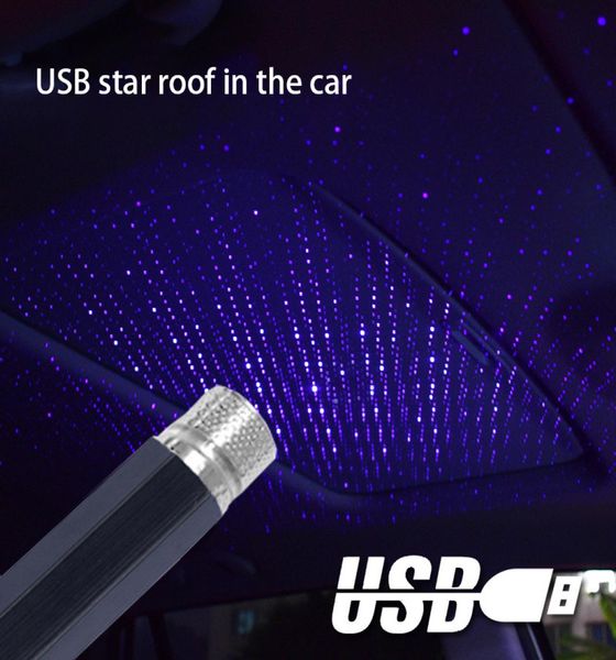 Láser de autos Starry Sky Lights Car Starry USB Atmosphere Lights Car Starry Sky Techo Decoración USB Atmósfera A029581175
