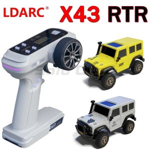 Voiture LDARC X43 RTR Crawler RC Car 1/43 Simulation à temps plein 4 roues motrices MINI MINI COMPING VÉHICULE DE VÉHICULE DE VÉHICULE DE ROTAGE ET PIÈCES