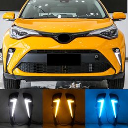 Feu de jour LED DRL pour Toyota C-HR CHR 2020 2021 2022 2023, avec clignotant dynamique, couvercle de phare antibrouillard