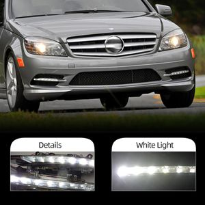 Voiture LED feux diurnes DRL lampe de conduite antibrouillard pour Mercedes Benz W204 classe C C300 AMG Sport 2007 2008 2009 2010 20112211