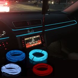 Voiture LED el fil bandes de décoration bande voiture lumières de voiture pour Skoda Superbe octavia A7 Fabia Rapid Yeti Citroen C4 Grand Picasso