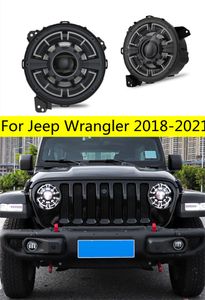 Auto Led Koplampen Voor Jeep Wrangler 20 18-2021 Hoofd Lichten Grootlicht Dagrijverlichting Koplamp Angel Eye richtingaanwijzer