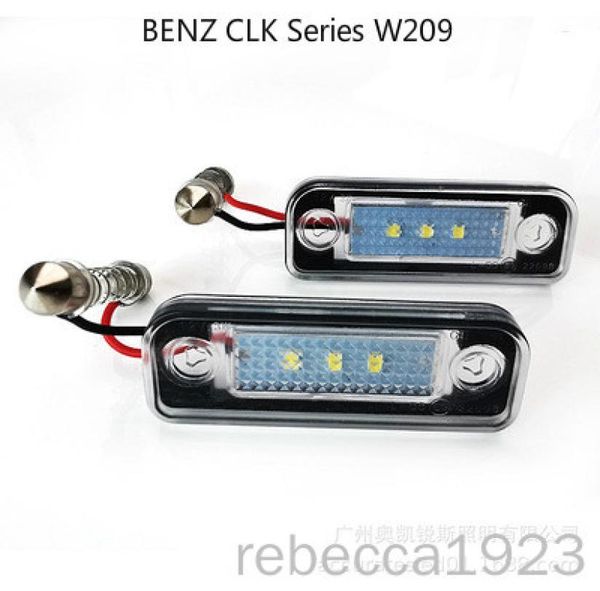 Lampes de plaque d'immatriculation de voiture, pour MercedesBenZ CLK série W209, éclairage de plaque d'immatriculation Led d'usine 12V 6000K2017350