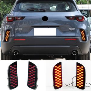 Réflecteur de pare-chocs arrière LED pour Mazda CX-50 CX50 2022 2023, feu antibrouillard avec clignotant dynamique