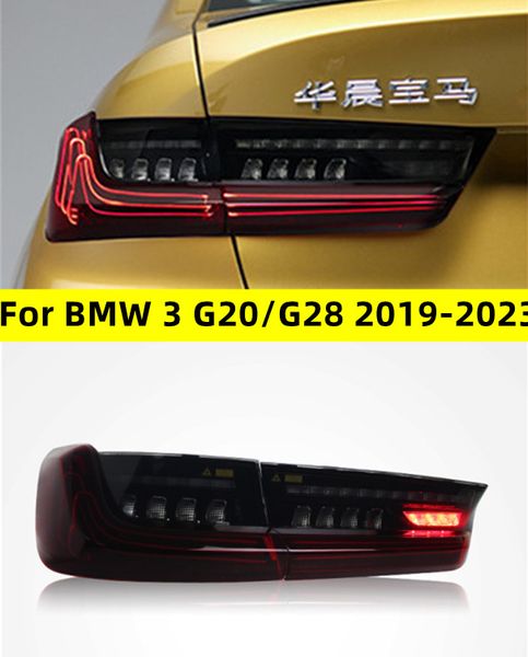 Luz trasera LED de coche para BMW Serie 3 G20 20 19-2023 montaje de luz trasera G28 luces LED de conducción láser CSL modificadas luces de freno