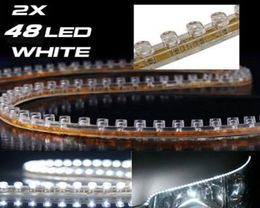 Bande lumineuse LED pour voiture, flexible et étanche, 48cm, 48 diodes SMD, 5 couleurs disponibles, 9331181