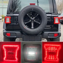 Auto LED-staartlicht voor Jeep Wrangler JL 2018-2023 DRL Rem omgekeerde richtingaanwijzer Signaal achterste achterlichtlamp