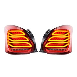 Auto LED-achterlicht Achterlicht Assemblage voor Suzuki Swift 2017-2019 Achtermist Lamp + Remlicht + Reverse + Dynamic Turn Signal Lights