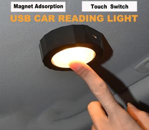 Lampe de lecture tactile LED pour voiture, à absorption magnétique, coffre USB, éclairage d'urgence, garde-robe, veilleuse de chevet