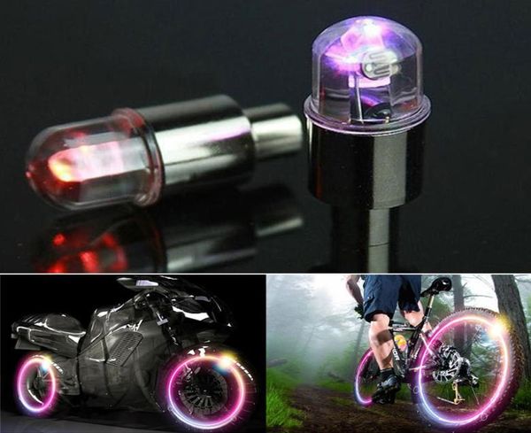 Válvula de llanta de rueda LED de automóvil Capa del vástago de la llanta Lámpara de iluminación de neón Bike Bicicleta Automoticción Auto Carstyling Decor6681205