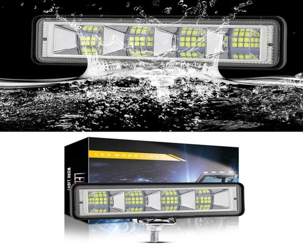 Lumière de voiture 18W barre LED 12V, montage encastré, dosettes de travail tout-terrain, 4x4 4WD ATV camion, lampe pour Auto SUV tracteur tout-terrain 243226594