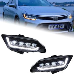 Ensemble de lumière de voiture pour la lampe de la tête Toyota Camry 20 15-20 17 DRL Turn Signal Beat Beam Eye Projecteur