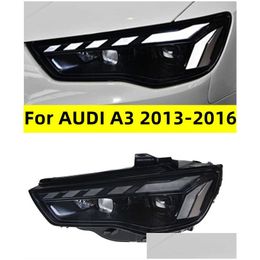 Chemins de bord en assemblage de la voiture pour A3 2013-20 16 Animation Blue DRL LED Daytime Route Route Lights Drop Livraison Automobiles moto DHPQ1