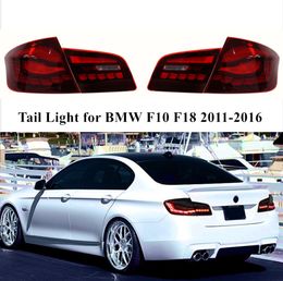 Luz de coche para BMW F10 F18, luz LED trasera de señal de giro 2011-2016, luz trasera de marcha atrás y freno trasero