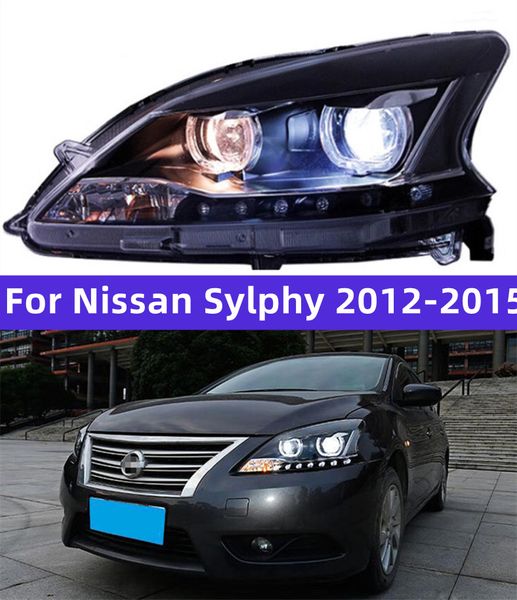 Light Car pour Nissan Sylphy LED Headlight 2012-20 15 Les accessoires d'objectif de mise à niveau de la lampe de jour 15