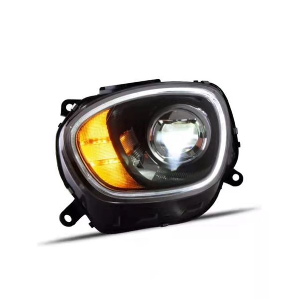 Luces de coche faro para MINI Countryman F60 luz de cabeza LED 2017-2019 lente de proyector de ojo de Ángel DRL lámpara de señal de funcionamiento lámparas delanteras