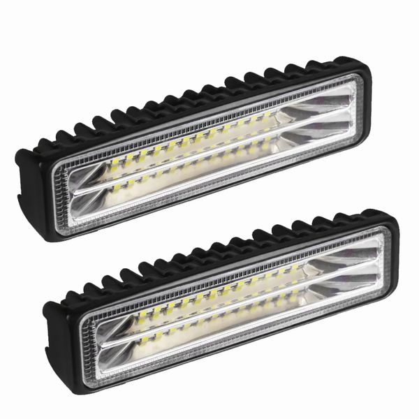 Barre lumineuse LED universelle pour voiture, lampe antibrouillard pour camions, tracteurs, bateau tout-terrain, ATV, Spot Combo, assemblage de travail 24W