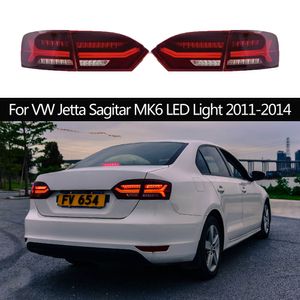 Accesorios de iluminación para automóviles Ensamblaje de luces traseras Streamer dinámico Indicador de señal de giro Lámpara trasera para VW Jetta Sagitar MK6 Luz LED 2011-2014 Luces de freno