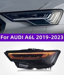 Ensemble de feux de voiture pour AUDI A6L 20 19 – 2023, feu avant DRL, clignotant, mise à niveau, lentille de phare LED matricielle C8