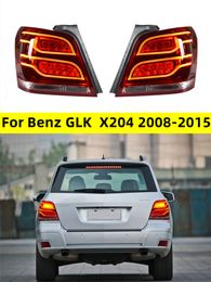 Feux de voiture pour Benz GLK 20 08-20 15X204 GLK200 GLK260 GLK300 LED Auto feu arrière assemblage mise à niveau frein inverse