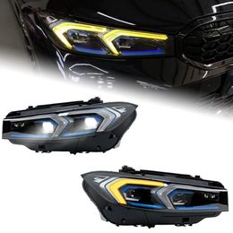 Autolichten voor BMW 3-serie G20 G28 20 19-2023 320i LED Auto Koplamp Upgrade Blauwe wenkbrauw Matrix Laserkoplampen